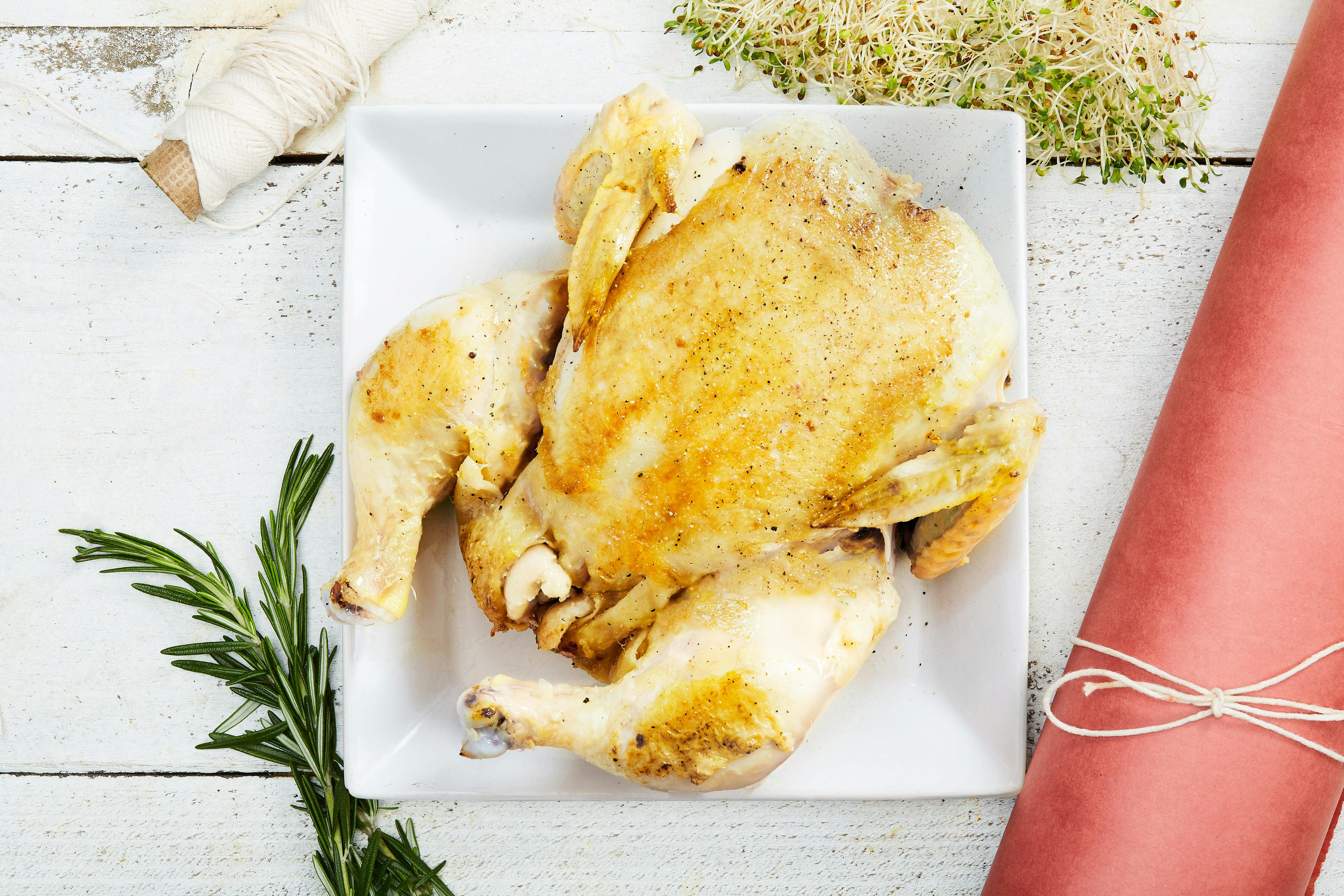 Organic Flattened Whole Chicken Monthly Chicken/Turkey Delivery truLOCAL Ontario